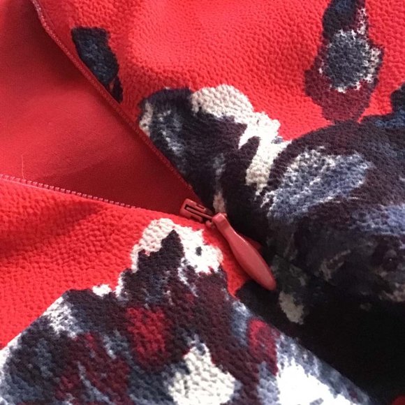 Free People Flutterby Red Floral Dress Sleeveless 4 - Picture 10 of 11